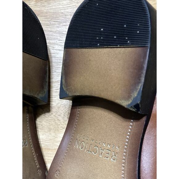 Kenneth Cole Brock Loafers Mens 11 Brown Leather Slip On Dress Shoes - Picture 9 of 11
